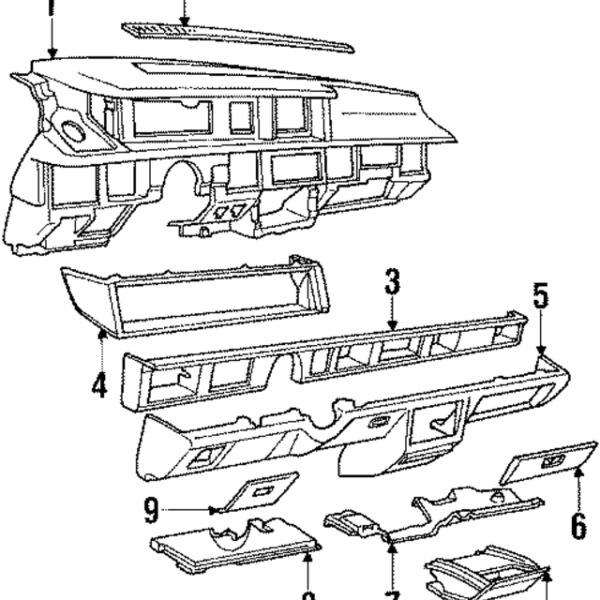 1985 - 1990 Oldsmobile Accessory Tray 22516379