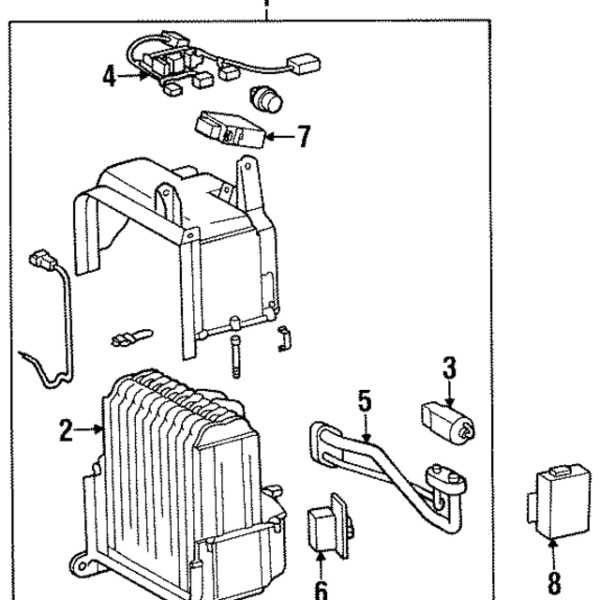 1986 - 1997 Toyota Accessory Power Relay 88630-20020