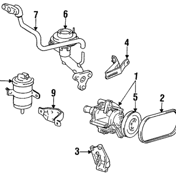 1986 - 1998 Toyota Accessory Drive Belt 99364-20860-83
